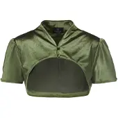 MADELEINE Bolerojacke mit Stehkragen in khaki | Gr.: 42