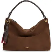 Tommy Hilfiger Handtasche Th Statement Leather Bag Suede AW0AW18402 Braun