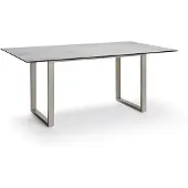 Stern Kufentisch Aluminium/Silverstar
