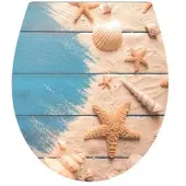 K&H Duroplast WC-Sitz Carving Printing - Muschel