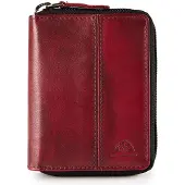 Greenburry Kartenetui Destressed Card Case RFID Deep Red dunkelrot