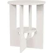 Vicco Couchtisch Vareo Weiß 40 x 40 cm, Model 57910