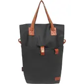 Famanu Fahrradtasche aus hochwertigem Canvas und Leder - Braun