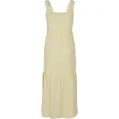 Urban Classics modisches Damen Kleid 180 g/m² mit Baumwolle Pastell-Gelb