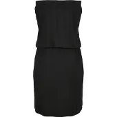 Urban Classics Ladies Viscose Short Bandeau Dress Black Größe: XS | Minikleider Outlet | Damen | Schwarz