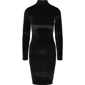Urban Classics Velvet For Turtle Neck Langarmkleid