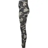 Urban Classics Damen-Leggings mit hoher Taille, Camo Tech, dunkle Camouflage, Größe XL
