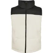 Urban Classics lässige Herren Jacke 139 g/m² Creme-Weiß/Schwarz