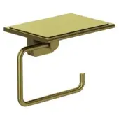 Kludi VELA S Toilettenpapierhalter 25971N0 mit Ablage Brushed Gold