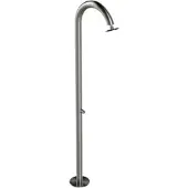 Edelstahl Eichenwald Modell 35 Gartendusche Nemo mit Piezo Taster