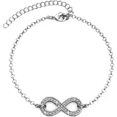 MYC Paris Infinity Eight Armbänder - Silber und Kristall