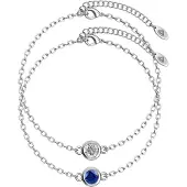 MYC Paris Geburtsstein-Armbänder – Silber, Kristall und Blau