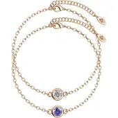 MYC Paris Geburtsstein-Armbänder – Roségold, Kristall und Lila