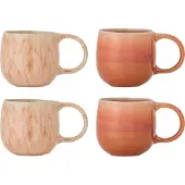 Bloomingville Roselyn-Tassen, rosa, 4er-Set