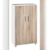 Proregal Möbelpartner Aktenschrank Tiger | Medium | HxBxT 110x65x34 cm | Weiß von