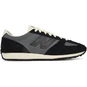 New Balance Unisex. U471V1 Leder-Sneaker 471 schwarz (45), Wohnung, Wildleder, Schnürsenkel, Lässig, Grau