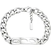 Diesel D Logo Stainless Steel Unisex Bracelet DX1663040