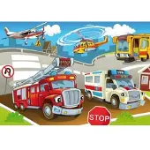 Papermoon Fototapete "Kids Cars", bunt, B:4m L:2,6m, Vlies, Tapeten, Fototapete
