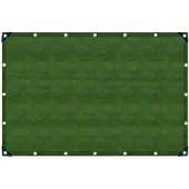 Target Ladungssicherung Gewebeplane oliv 3x5 m, UV-stabil, Ösen 50 cm