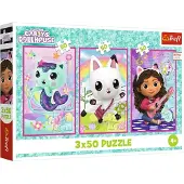 Trefl Gabby's Dollhouse Puzzles 3x50 Teile