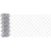 vidaXL Kettenzaun 10 x 0,6 m Verzinkter Stahl Silber