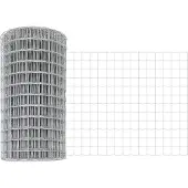 vidaXL Euro-Zaun mit Betonsockel 50 x 0,4 m Verzinkter Stahl Silber