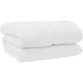 vidaXL Winterbettdecke mit Kissen 3 stk. Weiß Mikrofaser