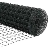 vidaXL Bodenmontierter Euro-Zaun 25 x 1,2 m PVC-beschichteter Stahl