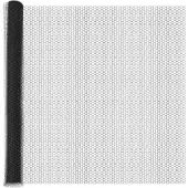 vidaXL Sechseckzaun mit Betonsockel 50 x 1,5 m PVC-beschichteter Stahl