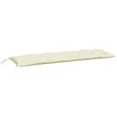 vidaXL Gartenbank-Auflage Creme 150x50x7 cm Oxford-Gewebe
