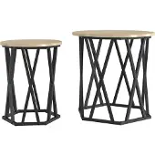 vidaXL Couchtisch 2 stk. Sonoma-Eiche 50 x 50 x 50 cm
