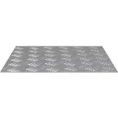 vidaXL Treppe Tritt Quadratisch 4 pcs Silber 50 x 50 cm Aluminium