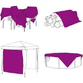 vidaXL Transparente Plane mit Ösen 3x5 m Polyethylen