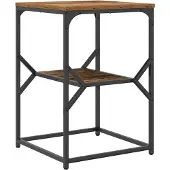 vidaXL Beistelltisch Altholz 41 x 40 x 60 cm Ingenieure Holz und Stahl