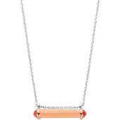Ti sento Collier korallenpink bicolor rosévergoldet 3963CP/42