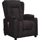 Syfax Massagesessel Schwarz Kunstleder