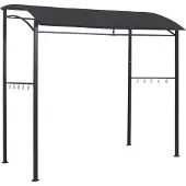 vidaXL " BBQ-Pavillon 215x150x220 cm Anthrazit Stahl NeuMöbel 5924318