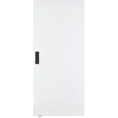 Vente-unique Schiebetür mit unsichtbarer Schiene - Holz & MDF - Weiß - 83 x 210 cm - SOMIRI