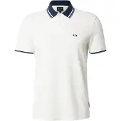 Armani Exchange für Herren. XM002350AF10366U0009 Weißes Freizeit-Poloshirt (XL), Beige, Lässig, Baumwolle, Kurzarm
