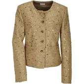 MADELEINE Jackenblazer "Kurzblazer Glanzblazer mit Pailletten" mit Pailletten