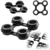 Kadax Gummiwischerverbinder Schwarz 7x7cm
