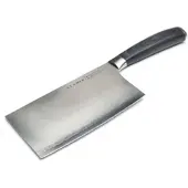 KLAMER Damast Hackmesser 16cm aus echtem japanischem Stahl, Chinesisches Kochmesser, Küchenbeil