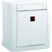 HHG Kontroll-/Ausschalter 2-polig FR-AP weiß 90591128-DE