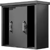PRIMEYARD 180 x 78 cm Gartenschrank L, anthrazit - (GFPV00926)