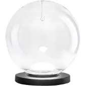 FABAS LUCE Ariel - transparente Tischlampe - 11 W dimmbares LED-Touch-Licht - Transparentes Borosilikatglas mit Tropfen