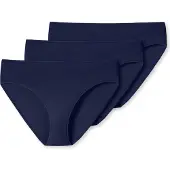 Schiesser Damen Slips 3er Pack - Jazz-Pants, Cotton Essentials, Basic, Stretch