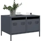 vidaXL TV-Schrank Anthrazit 68x50x43,5 cm Kaltgewalzter Stahl