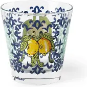 Excelsa Set mit 6 Wassergläsern Amalfi Glas 8,5x8,5x9 cm Bunt