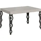 Itamoby Karamay Kaschmir-Ausziehtisch 140/244x90 cm mit anthrazitfarbenen Beinen