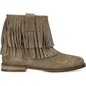 Shabbies Amsterdam Damen Festi Ibiza Stiefelette Wildleder Guclu Taupe-Schuhgröße 39